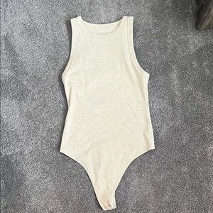 American Eagle Outfitters Cream Bodysuit